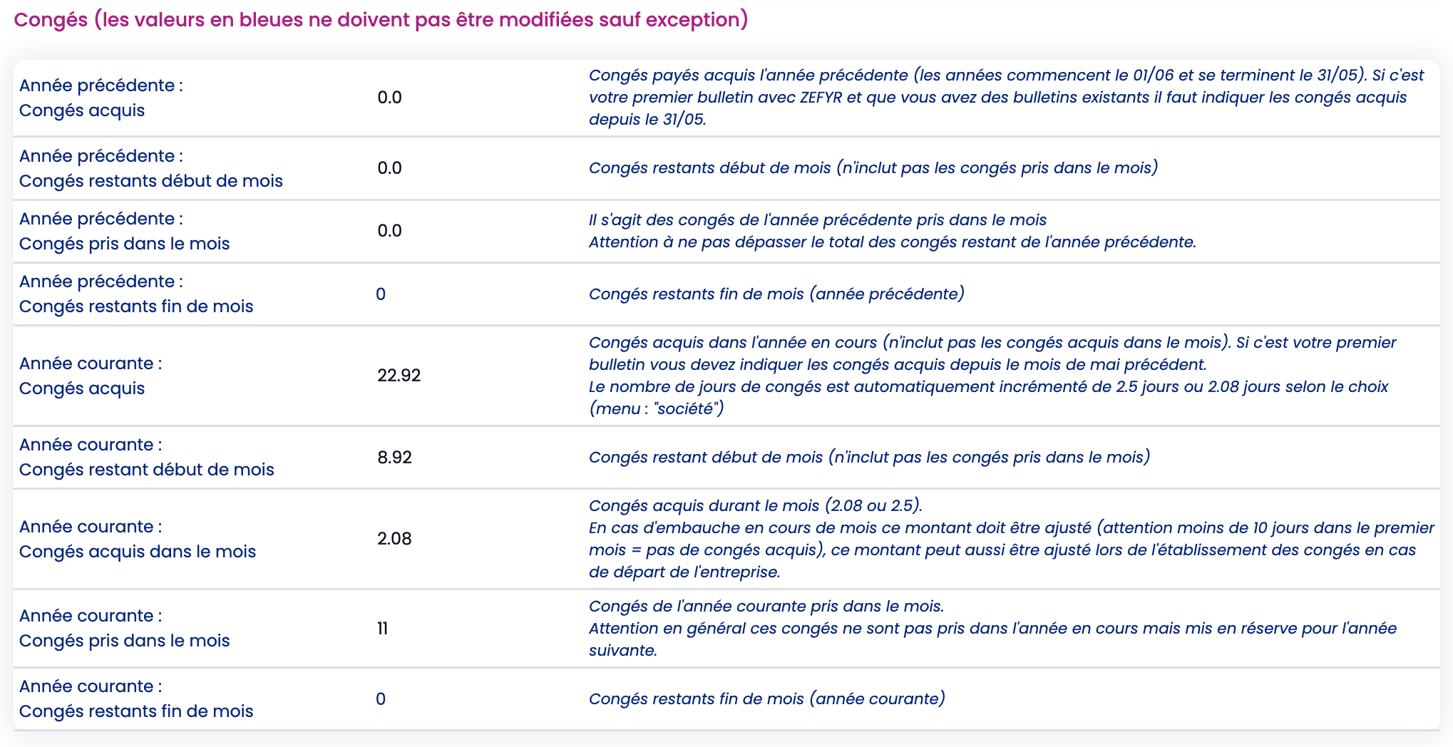 R gles De Calcul De L indemnit De Cong s Pay s ZEFYR R gles De Calcul De L indemnit De Cong s Pay s ZEFYR